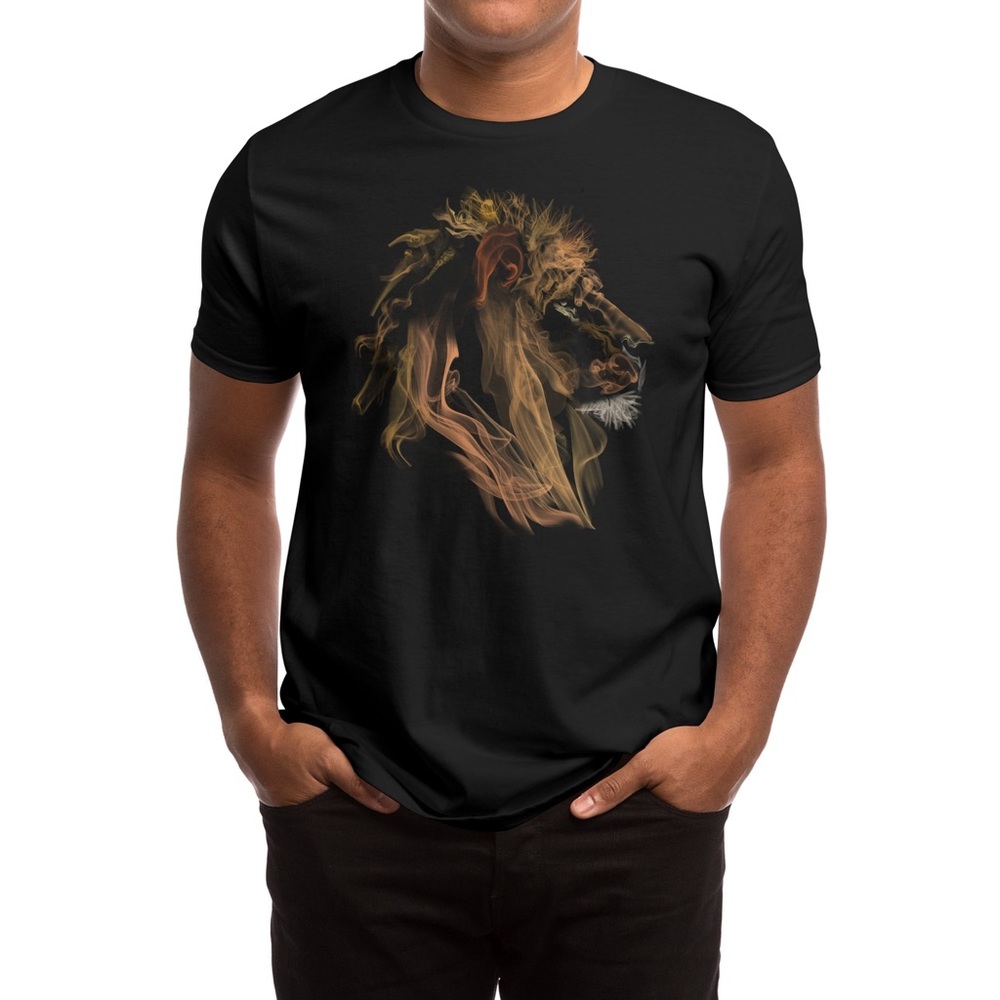 Lion Fumes Essential Black T-shirt Adult Medium Tyler Fegley Design